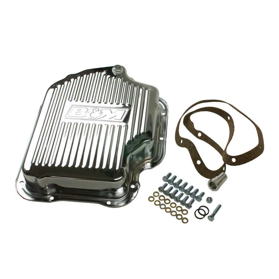 B And M Automotive Th400 Deep Pan Chrome Steel MPN BMM20289