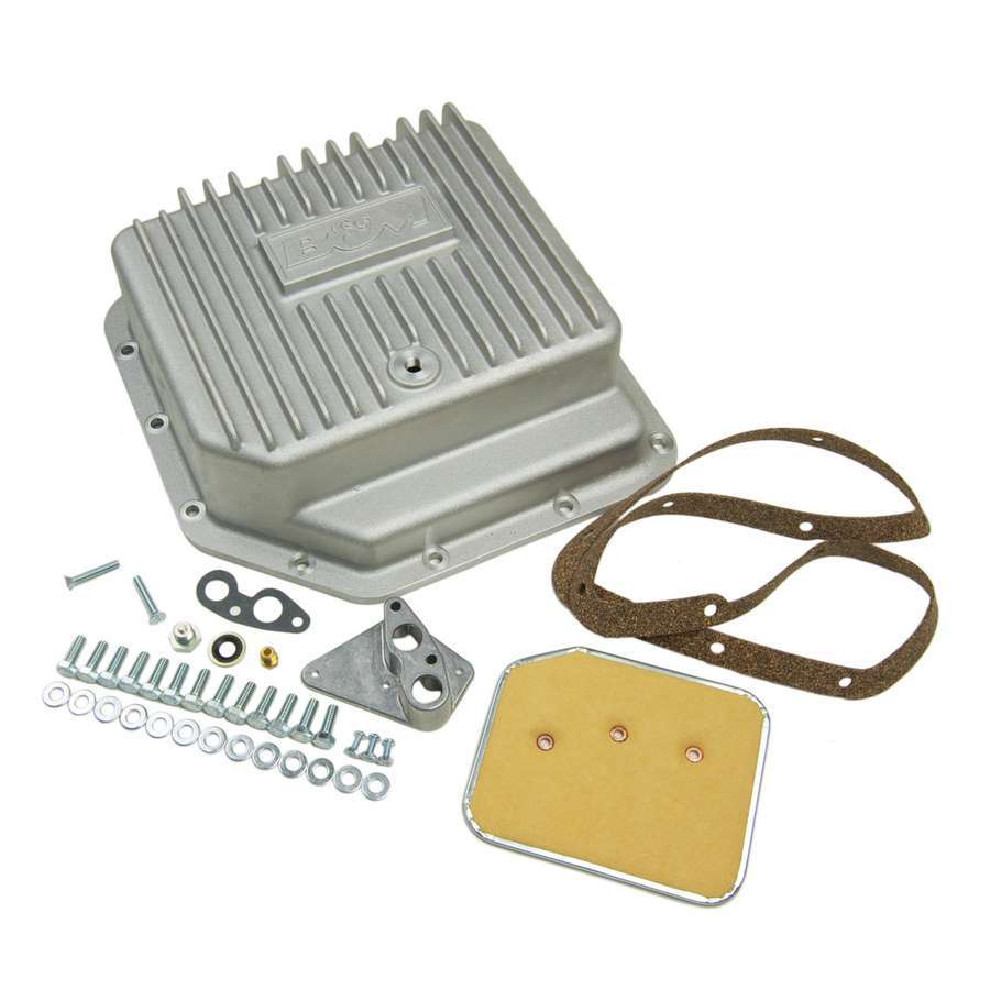 B And M Automotive   Cast Alum Tranny Pans   BMM30280