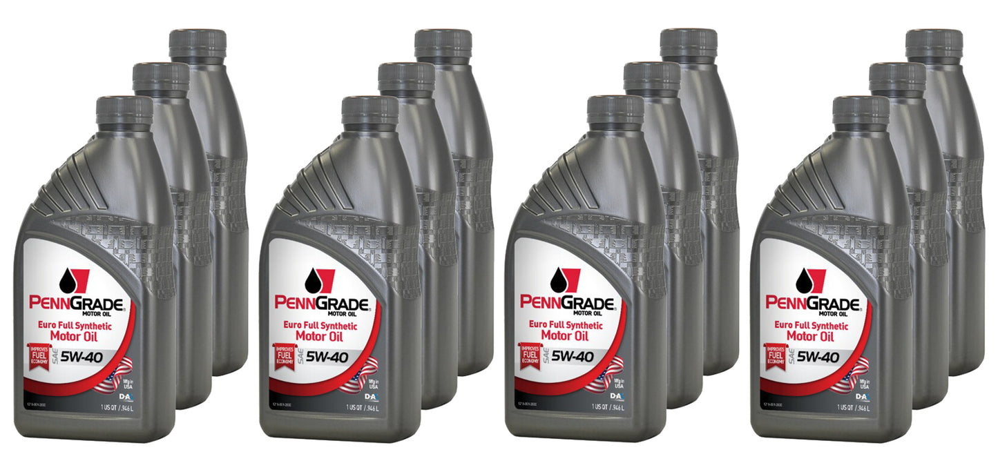 PENNGRADE MOTOR OIL  PennGrade Euro 5w40 Case 12 x 1 Quart   BPO61316-12