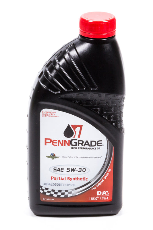 PENNGRADE MOTOR OIL  5w30 Racing Oil 1 Qt Partial Synthetic   BPO71096