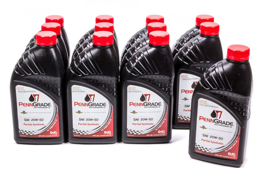 PENNGRADE MOTOR OIL  20w50 Racing Oil Case Partial Synthetic   BPO71196-12