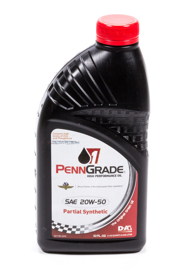 PENNGRADE MOTOR OIL  20w50 Racing Oil 1 Qt Partial Synthetic   BPO71196