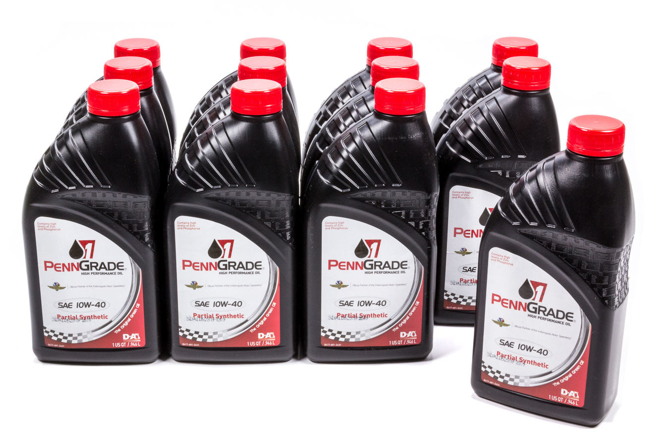 PENNGRADE MOTOR OIL  10w40 Racing Oil Cs/12Qt Partial Synthetic   BPO71446-12