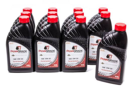 PENNGRADE MOTOR OIL  10w30 Racing Oil Cs/12Qt Partial Synthetic   BPO71506-12