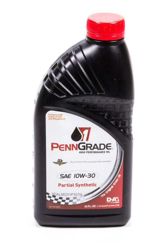 PENNGRADE MOTOR OIL  10w30 Racing Oil 1 Qt Partial Synthetic   BPO71506