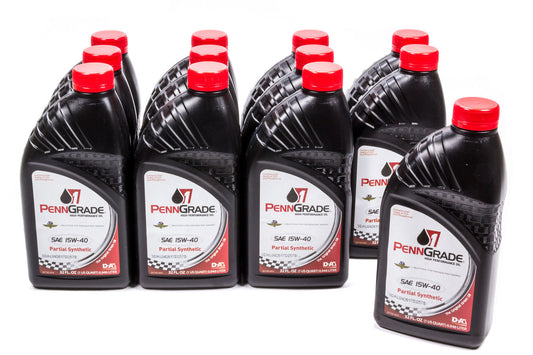 PENNGRADE MOTOR OIL  15w40 Racing Oil Cs/12Qt Partial Synthetic   BPO71586-12