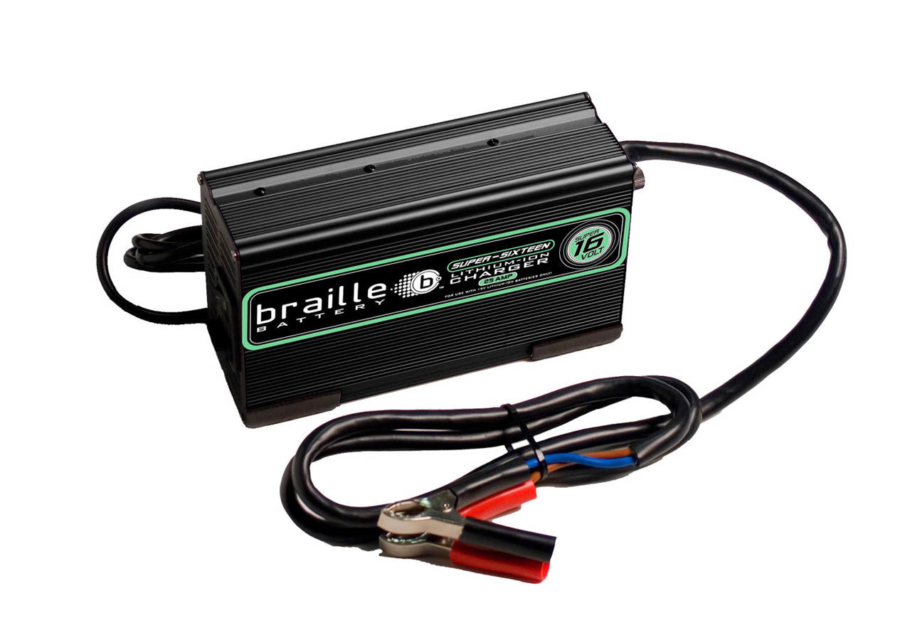 Braille Auto Battery   Lithium Battery Charger Micro-Lite 16 Volt 25amp  BRB16325L