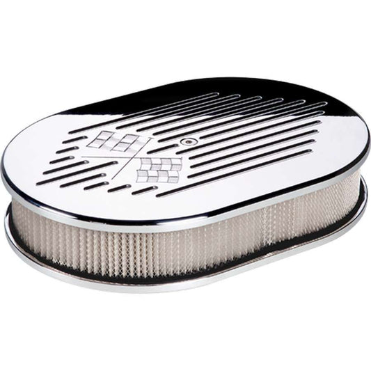 Billet Specialties   Small Oval Air Cleaner W/Flags  BSP15327