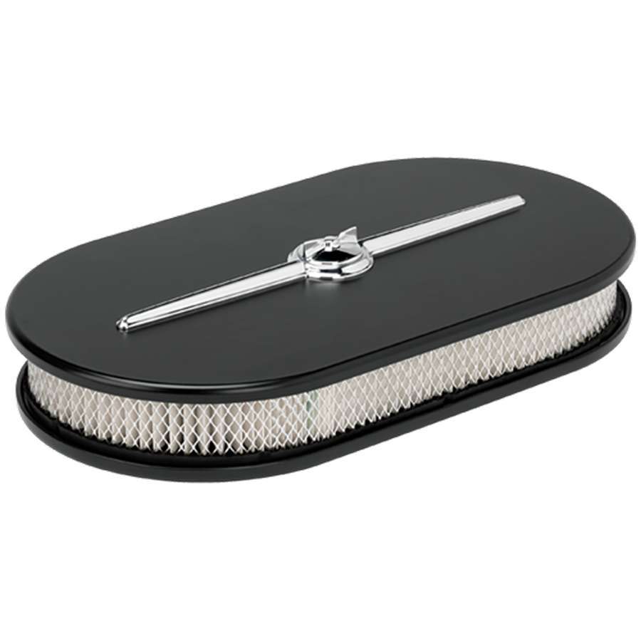 Billet Specialties Oval Air Cleaner Large Streamline Black MPN BSP15424