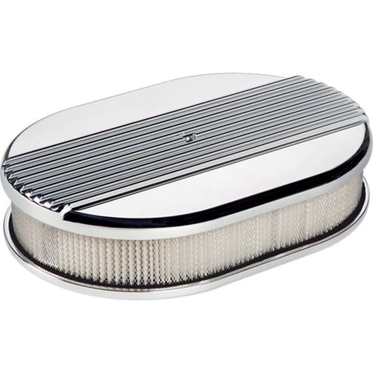 Billet Specialties   Small Ribbed Oval Air Cleaner  BSP15630