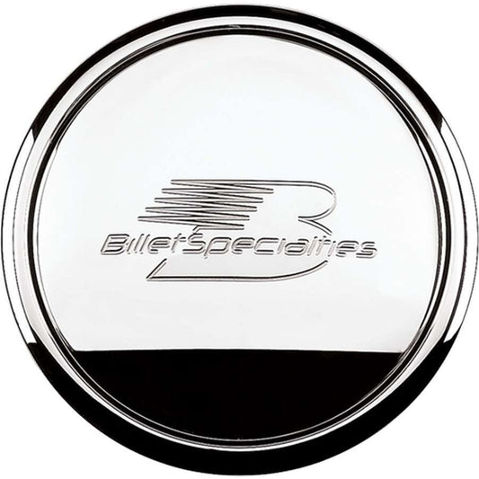 Billet Specialties   Polished Horn Button Billet Logo  BSP32620