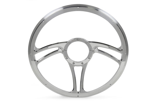 Billet Specialties   Steering Wheel Half Wrap 15.5in BLVD 05  BSP34005