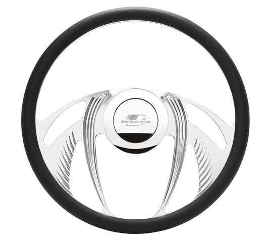 Billet Specialties   Steering Wheel Half Wrap 15.5in Psycho  BSP34055