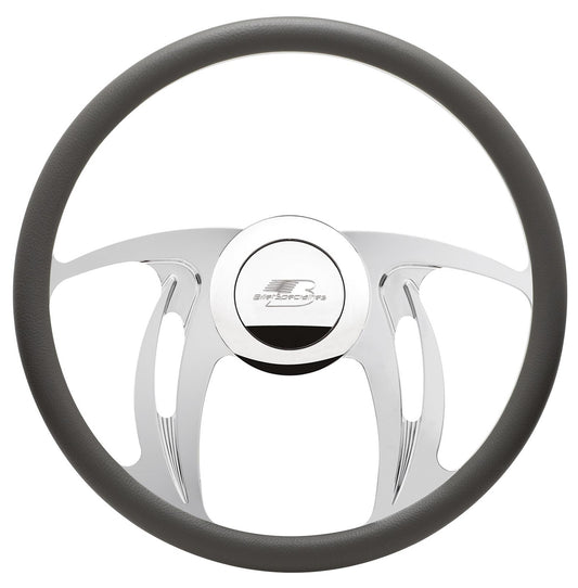 Billet Specialties   Steering Wheel Half Wrap 15.5in Hurricane  BSP34123