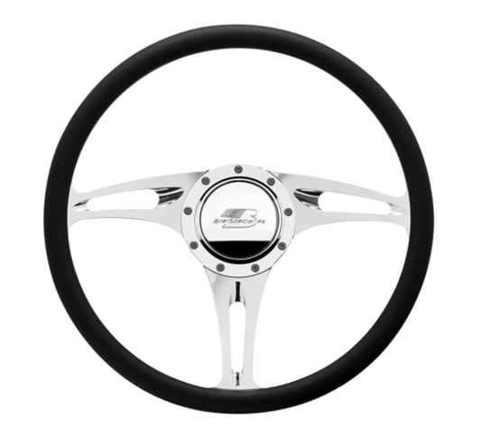 Billet Specialties   Steering Wheel Half Wrap 15.5in Stealth  BSP34322