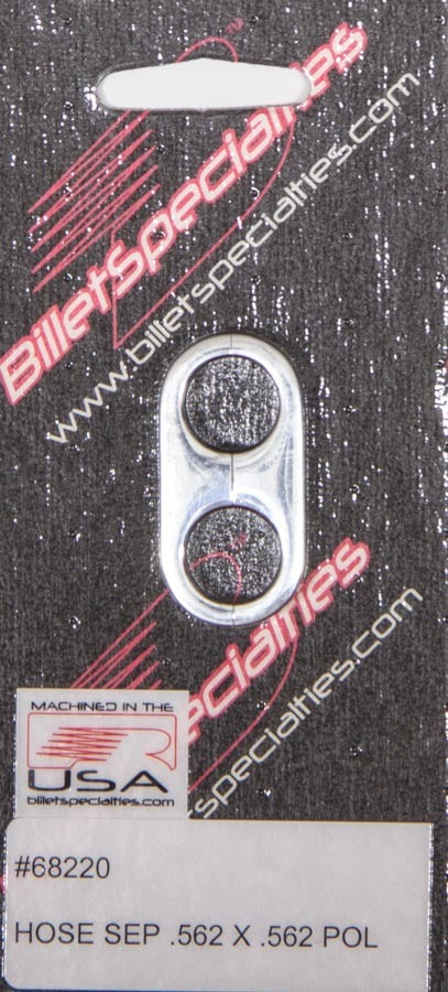 Billet Specialties Hose Separator .562x.562 -Polished MPN BSP68220