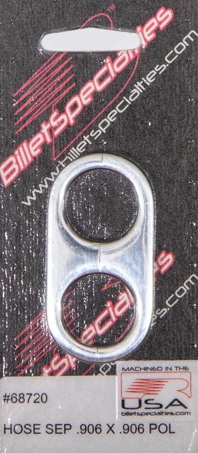 Billet Specialties   Hose Separator .906x.906 -Polished  BSP68720