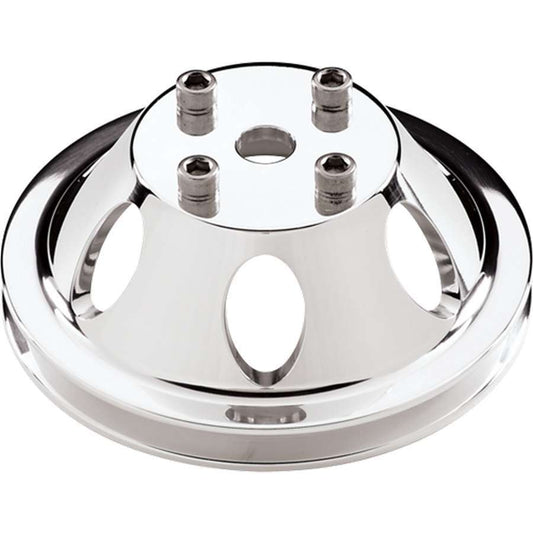 Billet Specialties SBC/BBC 1 GRV WP Pulley For LWP Polished MPN BSP78110 For Chevy