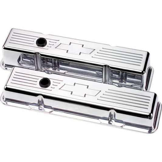Billet Specialties SBC Bowtie Tall Valve Covers MPN BSP95221 For Chevy