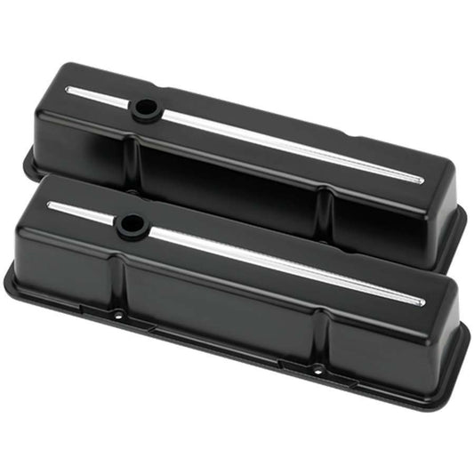 Billet Specialties   SBC Tall Valve Covers Black  BSP95224