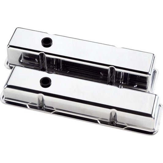 Billet Specialties   Valve Covers SBC Plain Polished Tall  BSP95229