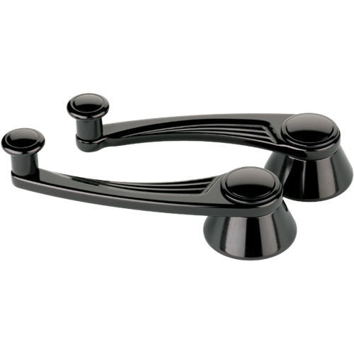 Billet Specialties Black Window Crank Ball Milled GM/Ford 49-Up MPN BSPBLK46525