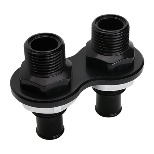 Billet Specialties Heat Bulkhead Push On 2-Port Black MPN BSPBLK66825