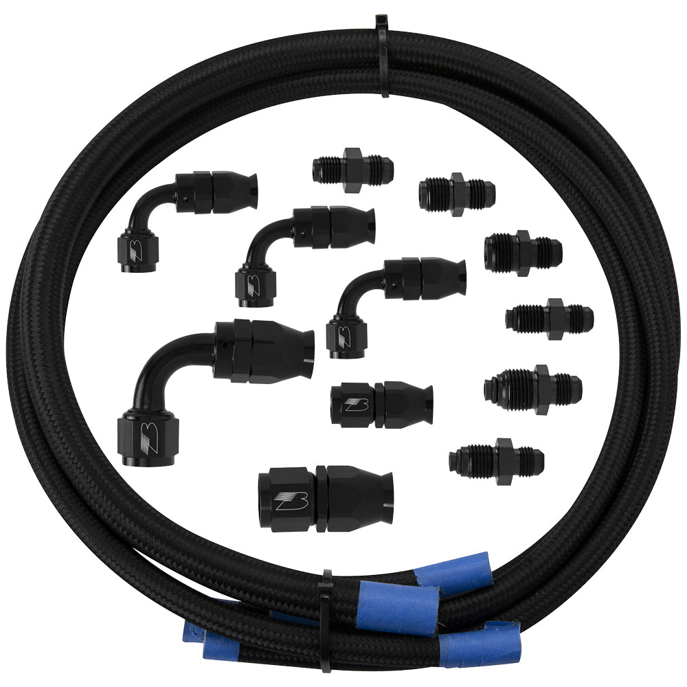 Billet Specialties Hose Kit Power Steering w/Remote Reservoir MPN BSPBLK77900 For Ford, GM