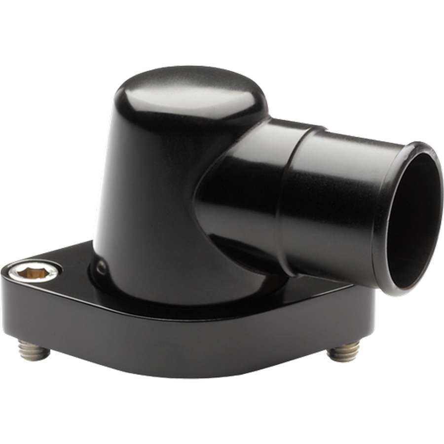 Billet Specialties   Black Chevy 0 Degree Water Neck  BSPBLK90220