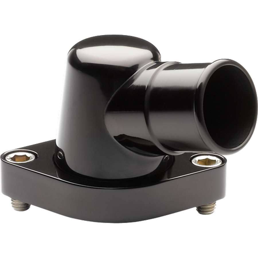 Billet Specialties   Black Chevy 15 Degree Water Neck  BSPBLK90320