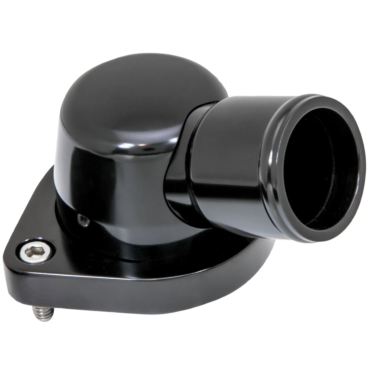 Billet Specialties   Thermostat Housing 15 Degree LS 10-Up Black  BSPBLK90335