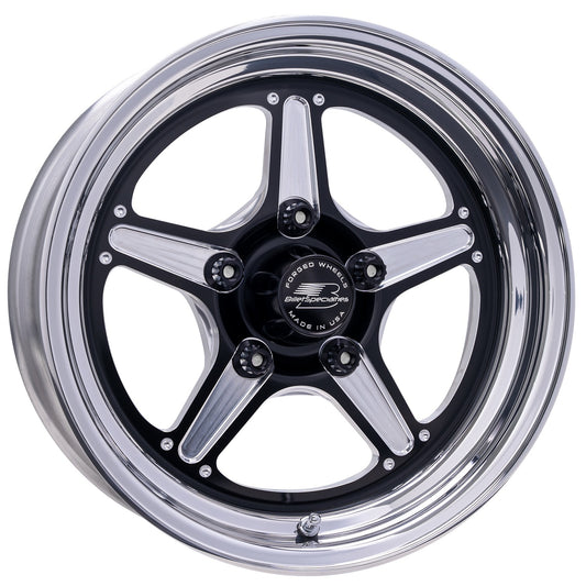 Billet Specialties   Street Lite Black Wheel 15X4 1.625IN BS  BSPBRS23540L6116