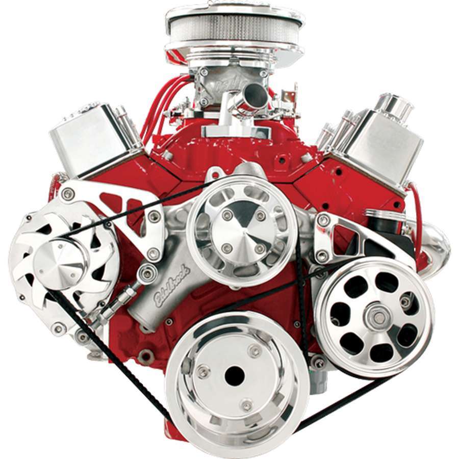 Billet Specialties SBC LWP Serpentine Conv Kit MPN BSPFM2122PC For Chevy