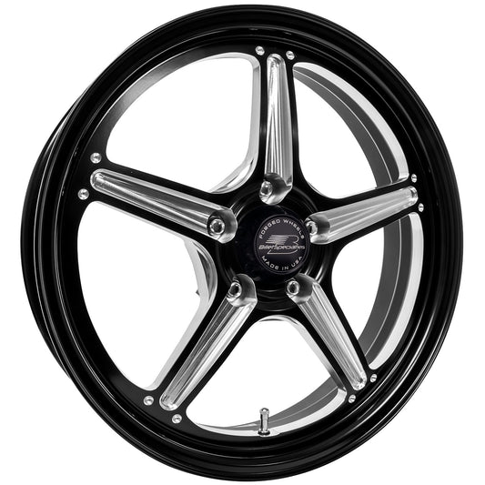 Billet Specialties   Street Lite Black Wheel 17X4.5 5x4.75 BC 2IN BS  BSPRSFB23745Z6120