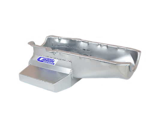 Canton SBC 7in wet Sump Pan 80-85 w/RH Dipstick MPN CAN11-122M For Chevy