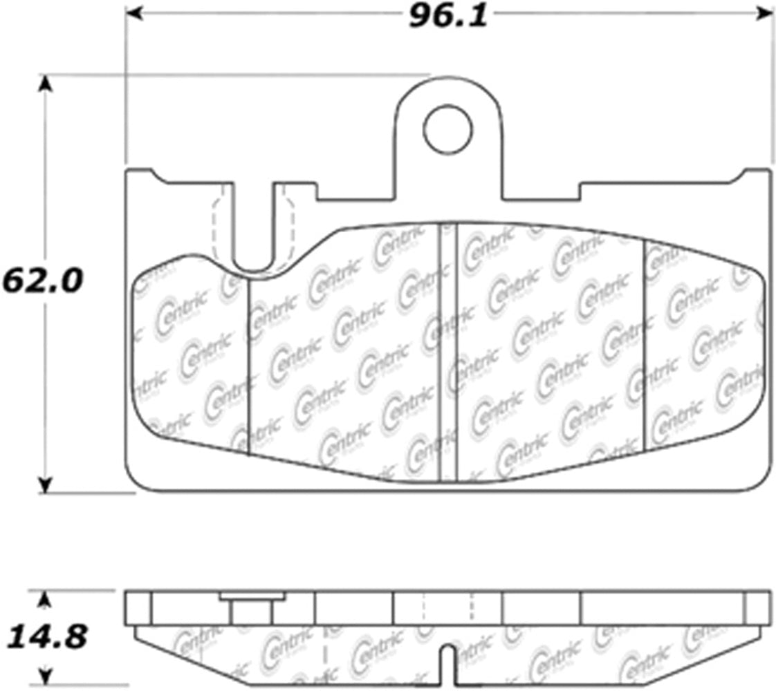 C-TEK Ceramic Brake Pads with Shims  Centric Brake Parts  CBP103.08710