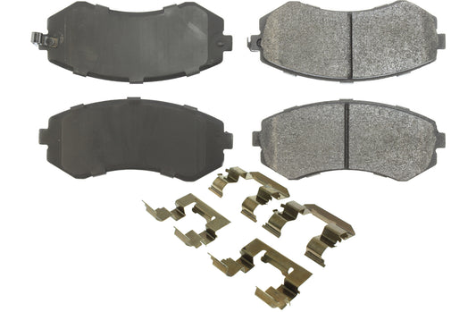 Posi-Quiet Semi-Metallic Brake Pads with Hardwar  Centric Brake Parts  CBP104.04220