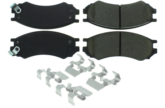 Posi-Quiet Semi-Metallic Brake Pads with Hardwar  Centric Brake Parts  CBP104.05070