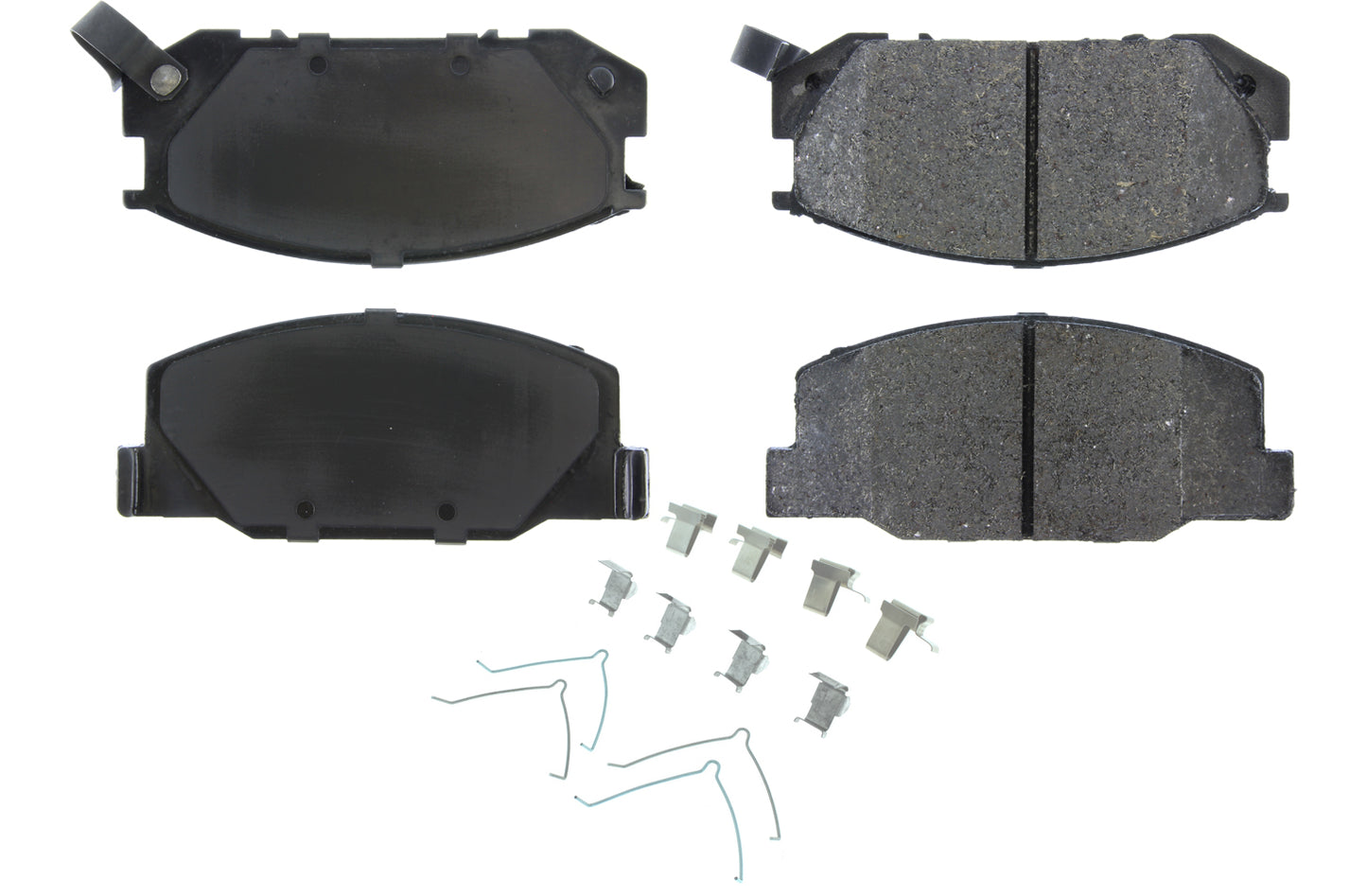 Posi-Quiet Semi-Metallic Brake Pads with Hardwar  Centric Brake Parts  CBP104.05270