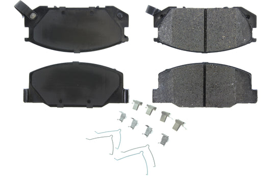 Posi-Quiet Semi-Metallic Brake Pads with Hardwar  Centric Brake Parts  CBP104.05270