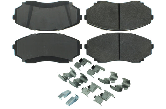 Posi-Quiet Semi-Metallic Brake Pads with Hardwar  Centric Brake Parts  CBP104.05510