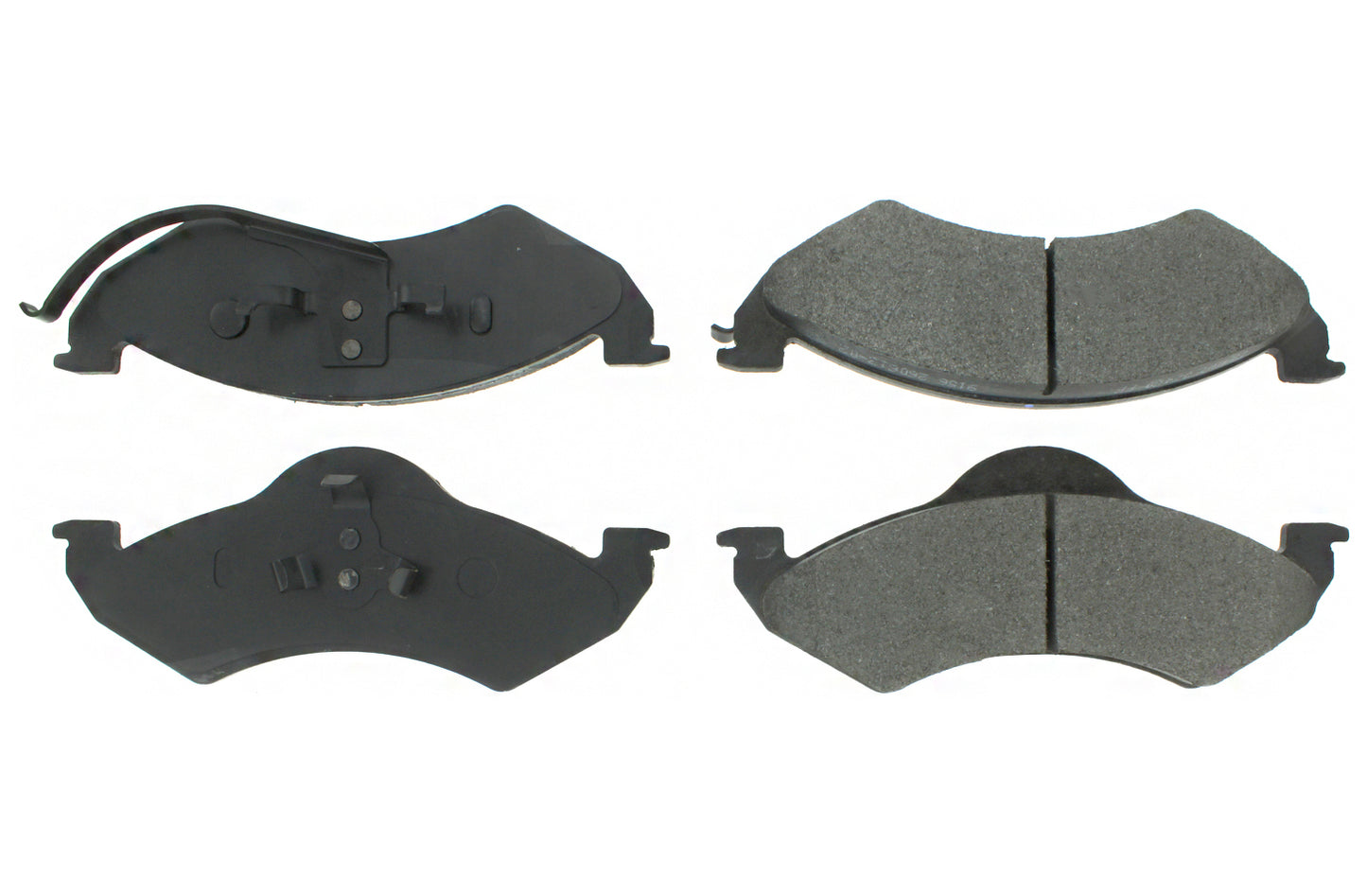 Posi-Quiet Semi-Metallic Brake Pads with Hardwar  Centric Brake Parts  CBP104.07460