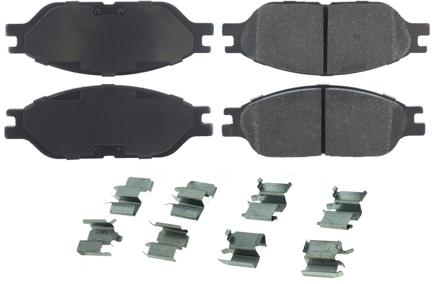 Posi-Quiet Semi-Metallic Brake Pads with Hardwar  Centric Brake Parts  CBP104.08030