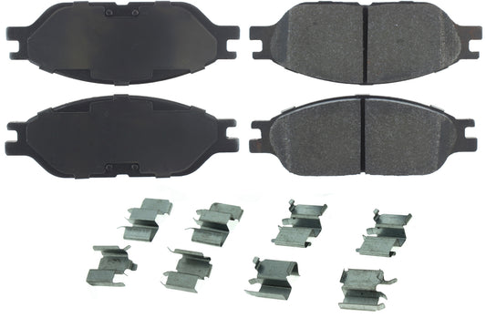 Posi-Quiet Semi-Metallic Brake Pads with Hardwar  Centric Brake Parts  CBP104.08030