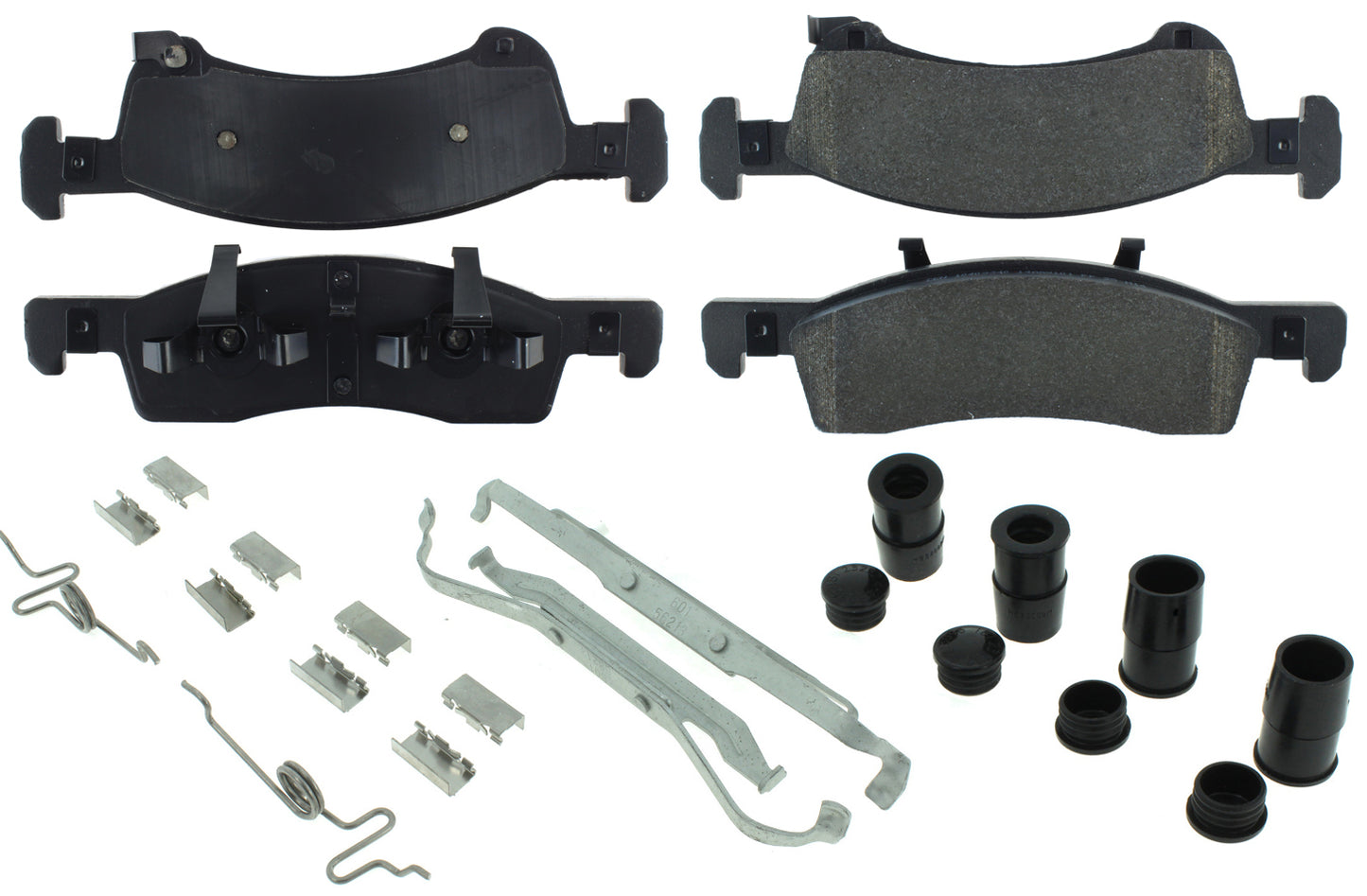 Posi-Quiet Semi-Metallic Brake Pads with Hardwar  Centric Brake Parts  CBP104.09340