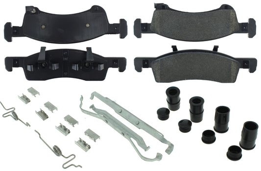 Posi-Quiet Semi-Metallic Brake Pads with Hardwar  Centric Brake Parts  CBP104.09340