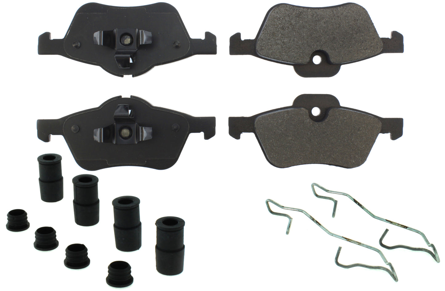 Posi-Quiet Semi-Metallic Brake Pads with Hardwar  Centric Brake Parts  CBP104.09390