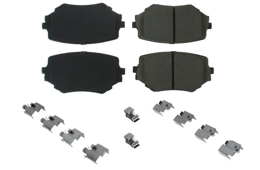 Posi-Quiet Ceramic Brake Pads with Shims and Har  Centric Brake Parts  CBP105.06800