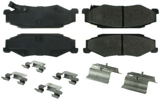 Posi-Quiet Ceramic Brake Pads with Shims and Har  Centric Brake Parts  CBP105.07320