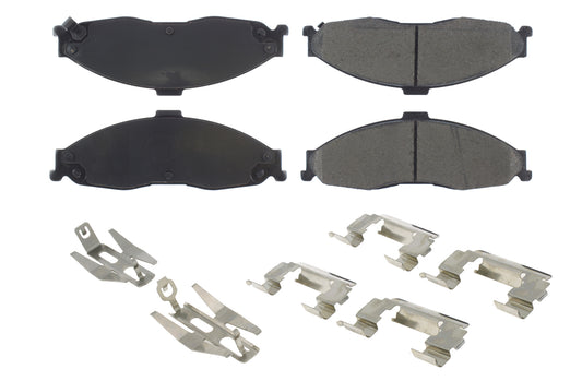 Posi-Quiet Ceramic Brake Pads with Shims and Har  Centric Brake Parts  CBP105.07490